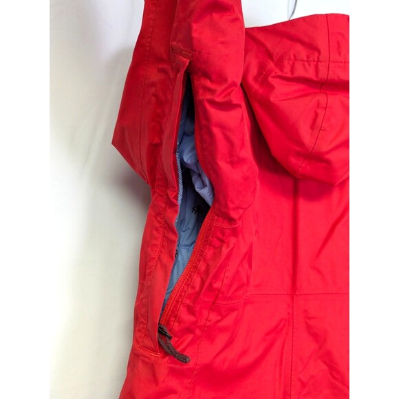 The North Face Womens Ski Jacket Red Insulated Full Zip Hooded Parka Size S - Picture 8 of 16